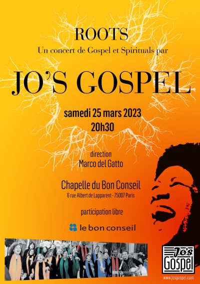 Jo's Gospel concert - Chapelle du Bon Conseil